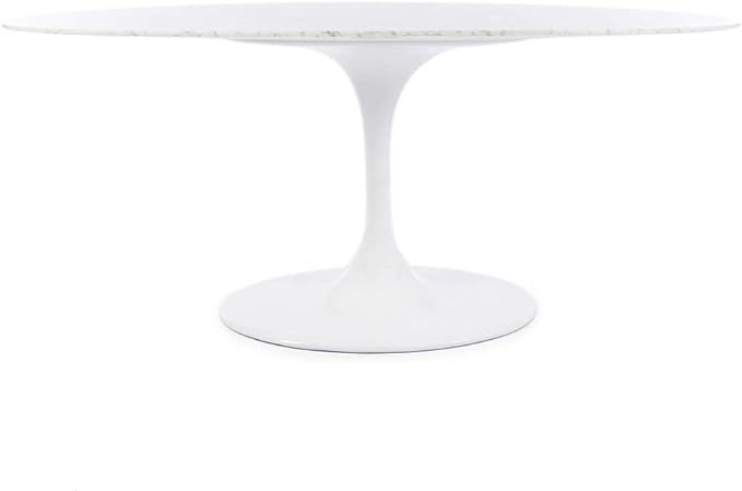 Oval Tulip Dining Table Replica - Italian Carrara Marble Top (78x47) | Amazon (US)