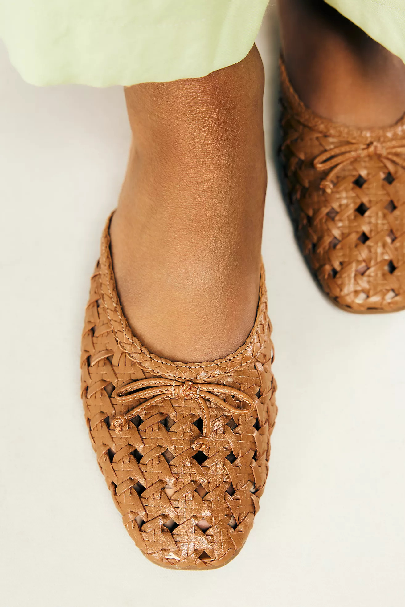 By Anthropologie Woven Leather Mules | Anthropologie (US)