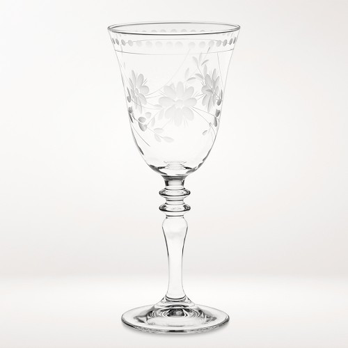 Vintage Etched Wine Glasses, Set of 4, Clear | Williams-Sonoma