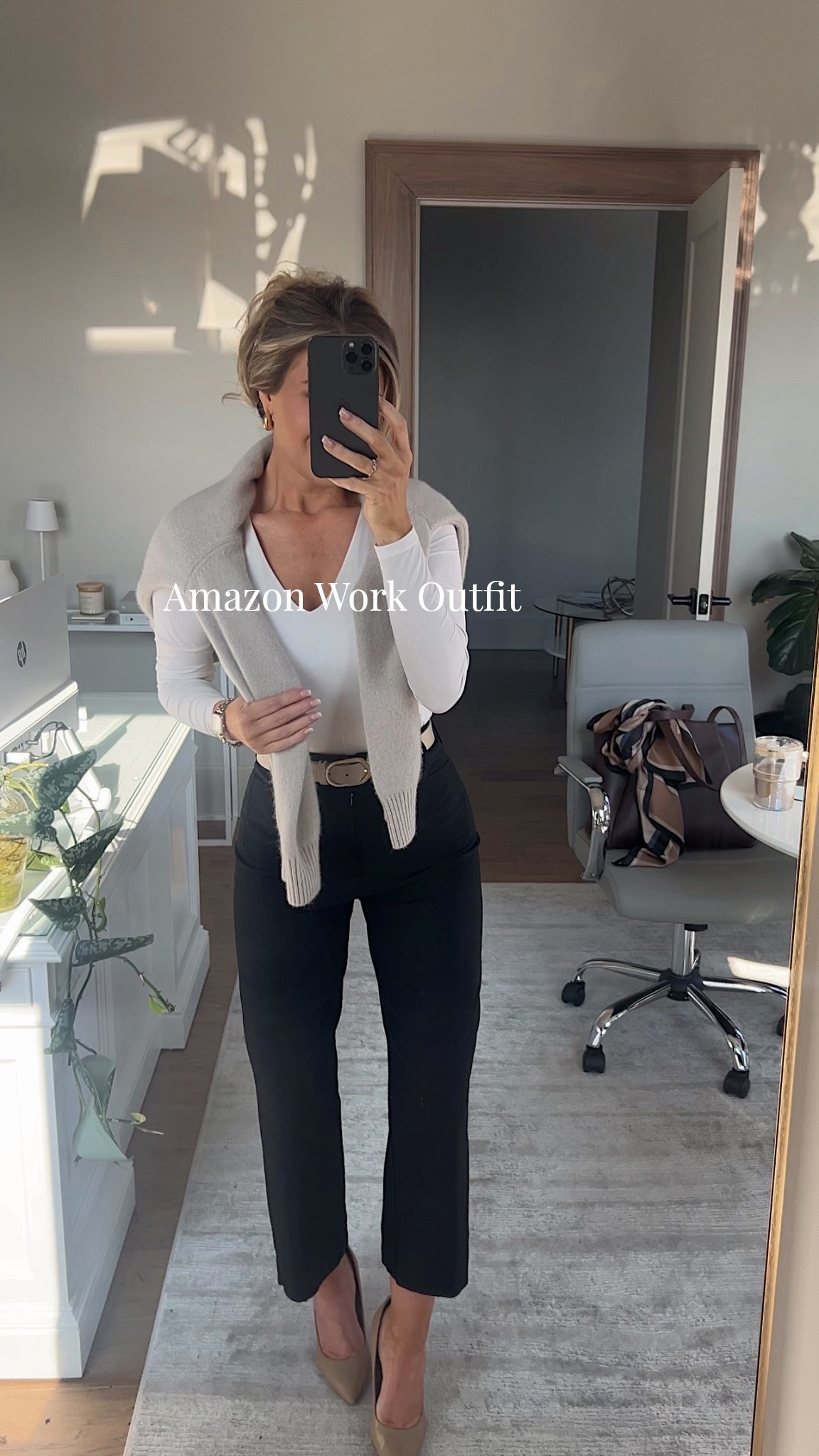 Such a cute neutral business casual outfit for spring all from Amazon!! This also makes a great transitional outfit! Wearing size 26 in pants- I’m 5’2”! They fit perfect after you wash them. 

Business casual, Amazon outfit, neutral work outfit, spring work outfits

#LTKWorkwear #LTKootd