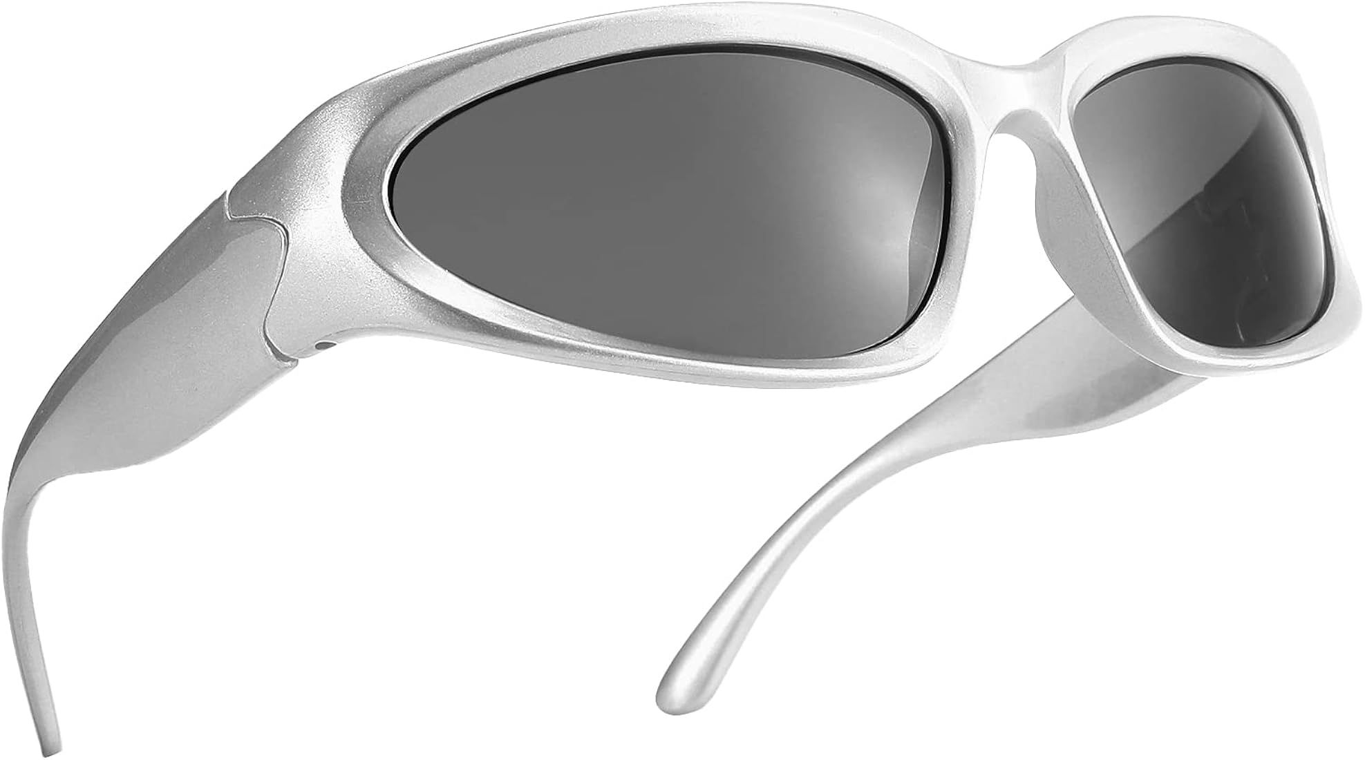 COASION Wrap Around Fashion Sunglasses Oval Dark Vintage Sun Glasses for Men Women Outdoor Sport ... | Amazon (US)