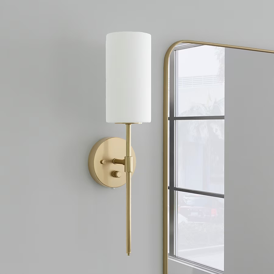 allen + roth Odessa 18-in W 1 -Light Gold Transitional Wall Sconce | Lowe's