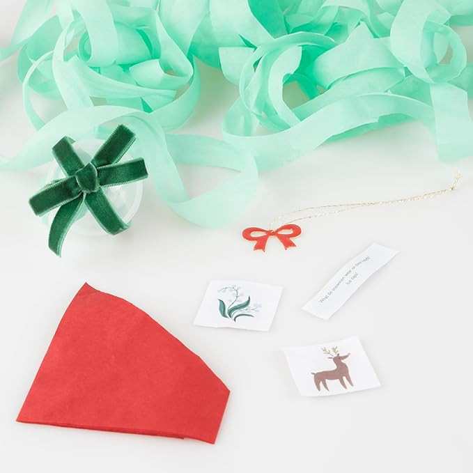 Meri Meri Big Bow Surprise Balls (Pack of 6), Christmas Table Decorations, Christmas Party Favour... | Amazon (US)