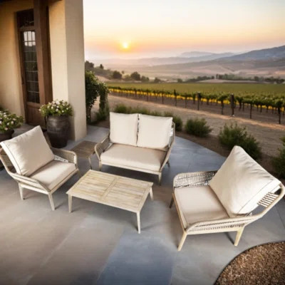 Acacia 5 - Piece Patio Conversation Sets With Cushions | Wayfair North America
