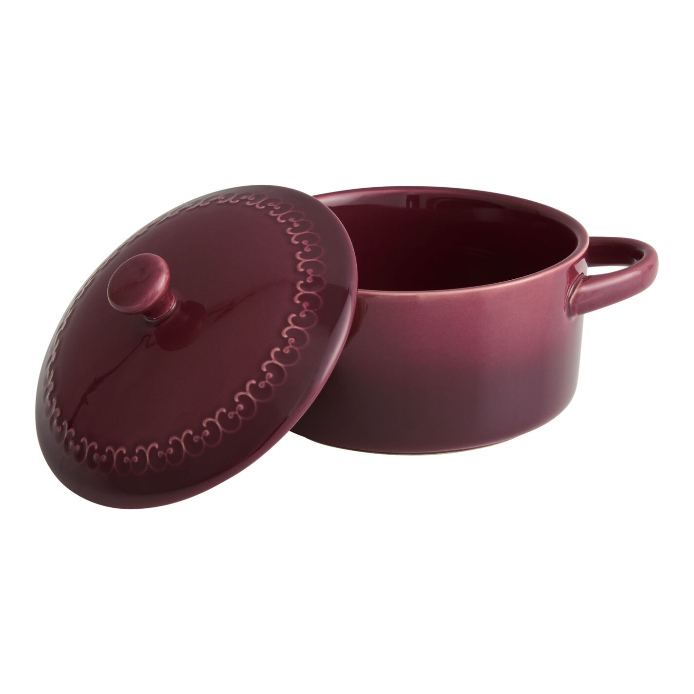 Mini Ombre Ceramic Floral Cocotte | World Market