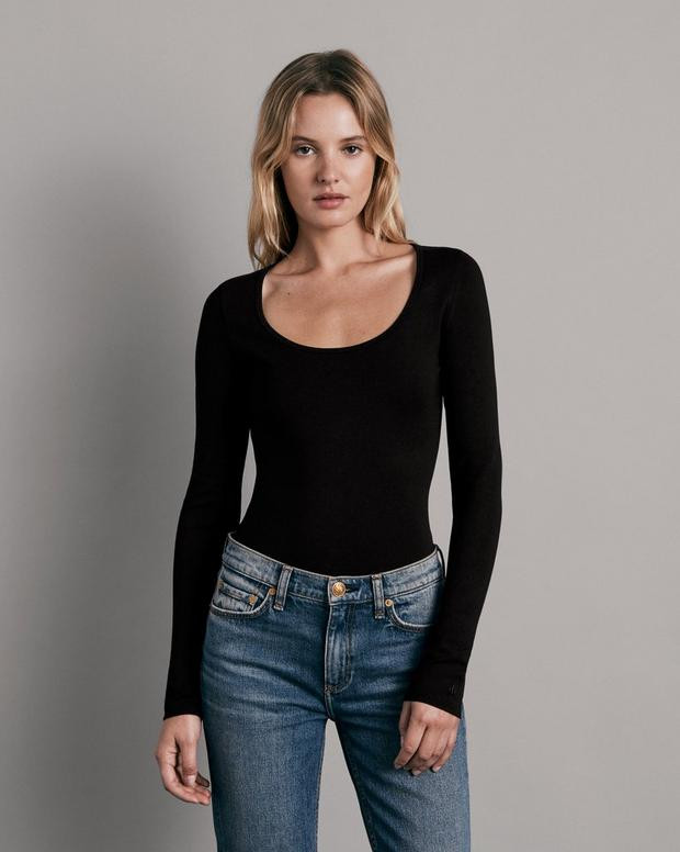 Lily Ponte Bodysuit | rag + bone