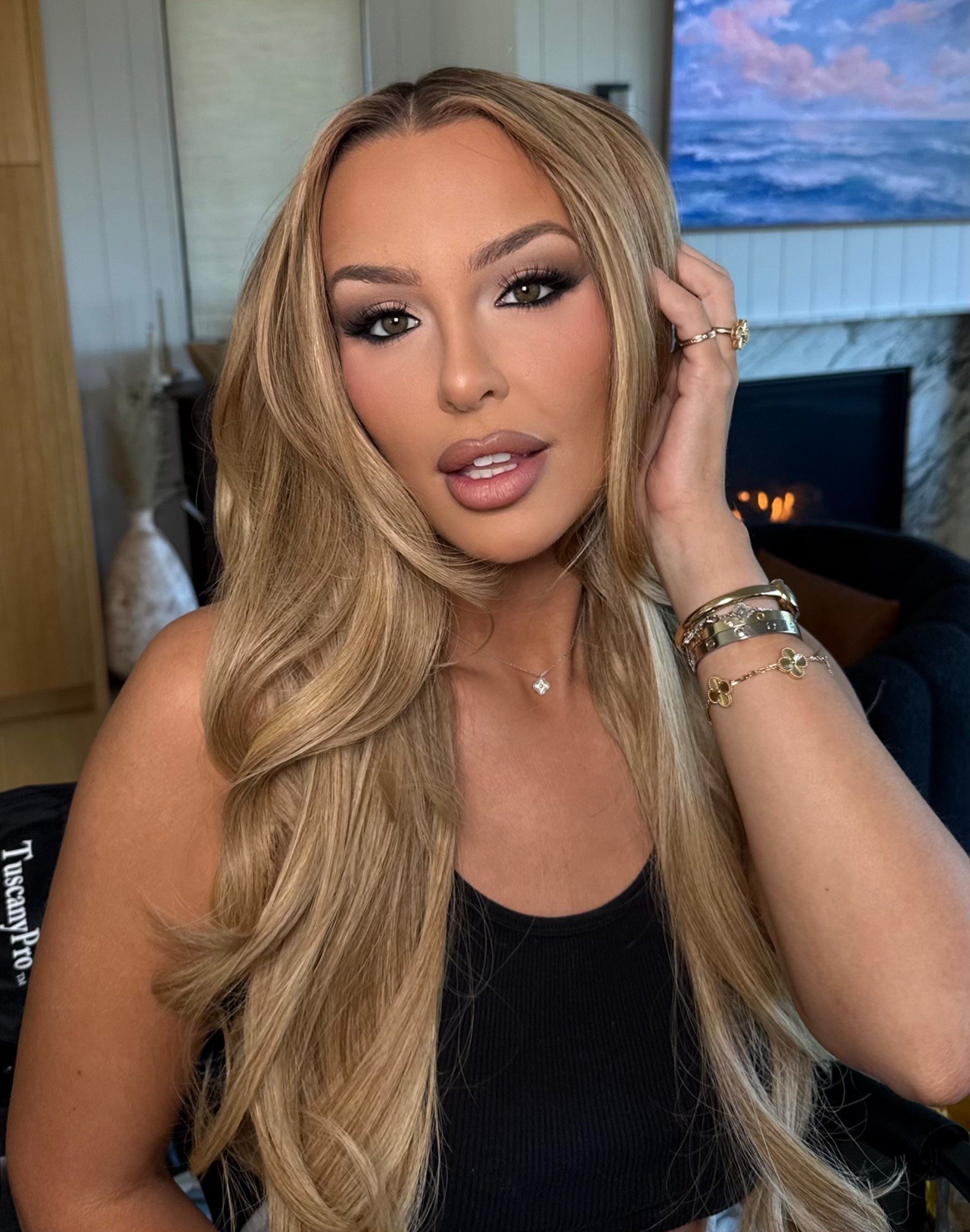 Cool toned glam on Tana