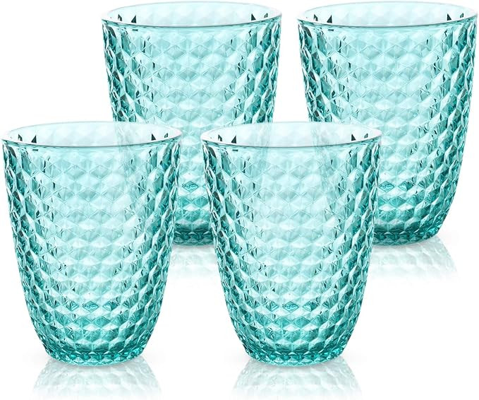 BELLAFORTE - Shatterproof Tritan Plastic Short Tumbler, Set of 4, Laguna Beach Drinking Glasses, ... | Amazon (US)