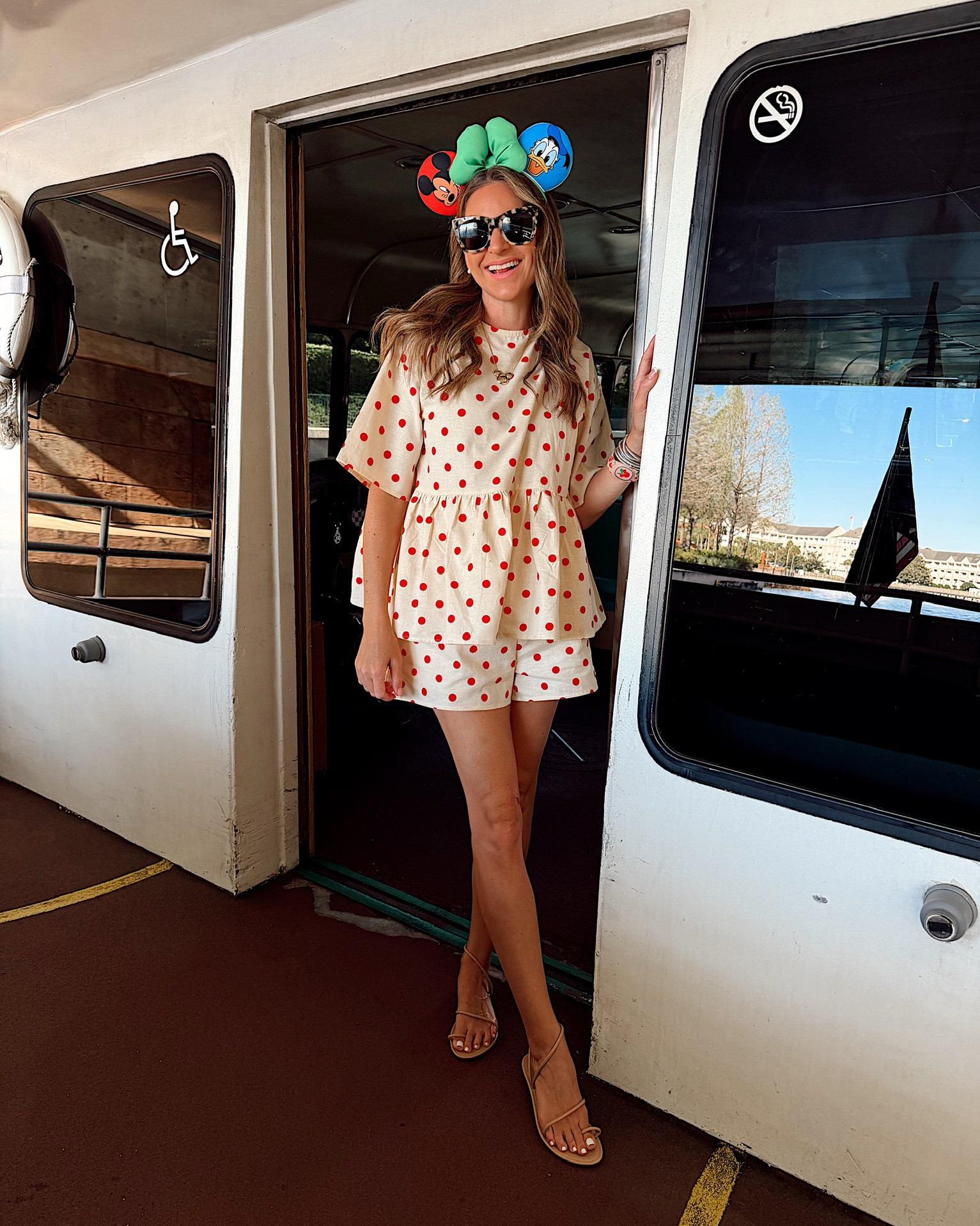 Today’s Disney park ootd! In a small top and shorts, bauble bar necklace, Etsy ears and accessories- fits tts.

#LTKTravel #LTKSeasonal #LTKootd