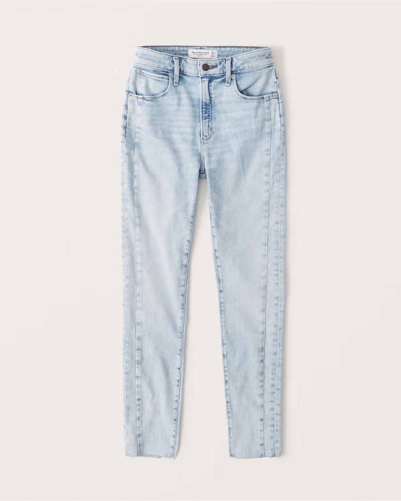 High Rise Super Skinny Ankle Jeans | Abercrombie & Fitch (US)