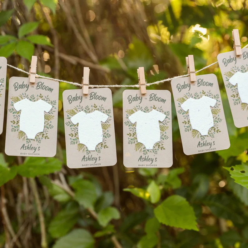 Baby Shower Favors Baby in Bloom for Guests in Bulk Wildflower Seed Packets Alternative for Boy G... | Etsy (US)