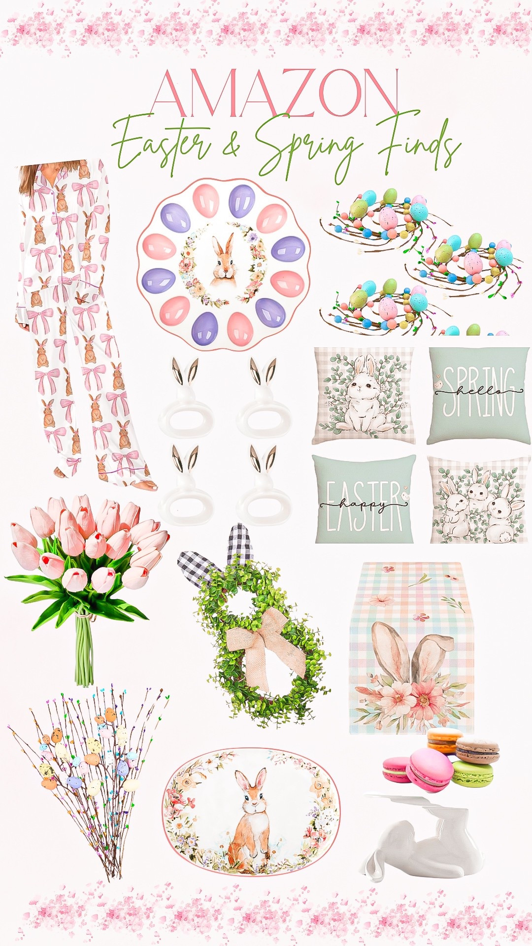 Amazon - Easter & Spring Finds 🐣 🐰 💛

Womens pajamas, Easter gift guide , Amazon Easter home finds, Easter home decor , fake florals, spring decor, Easter bunny decor, Easter hosting must haves 

#LTKStyleTip #LTKFindsUnder50 #LTKHome