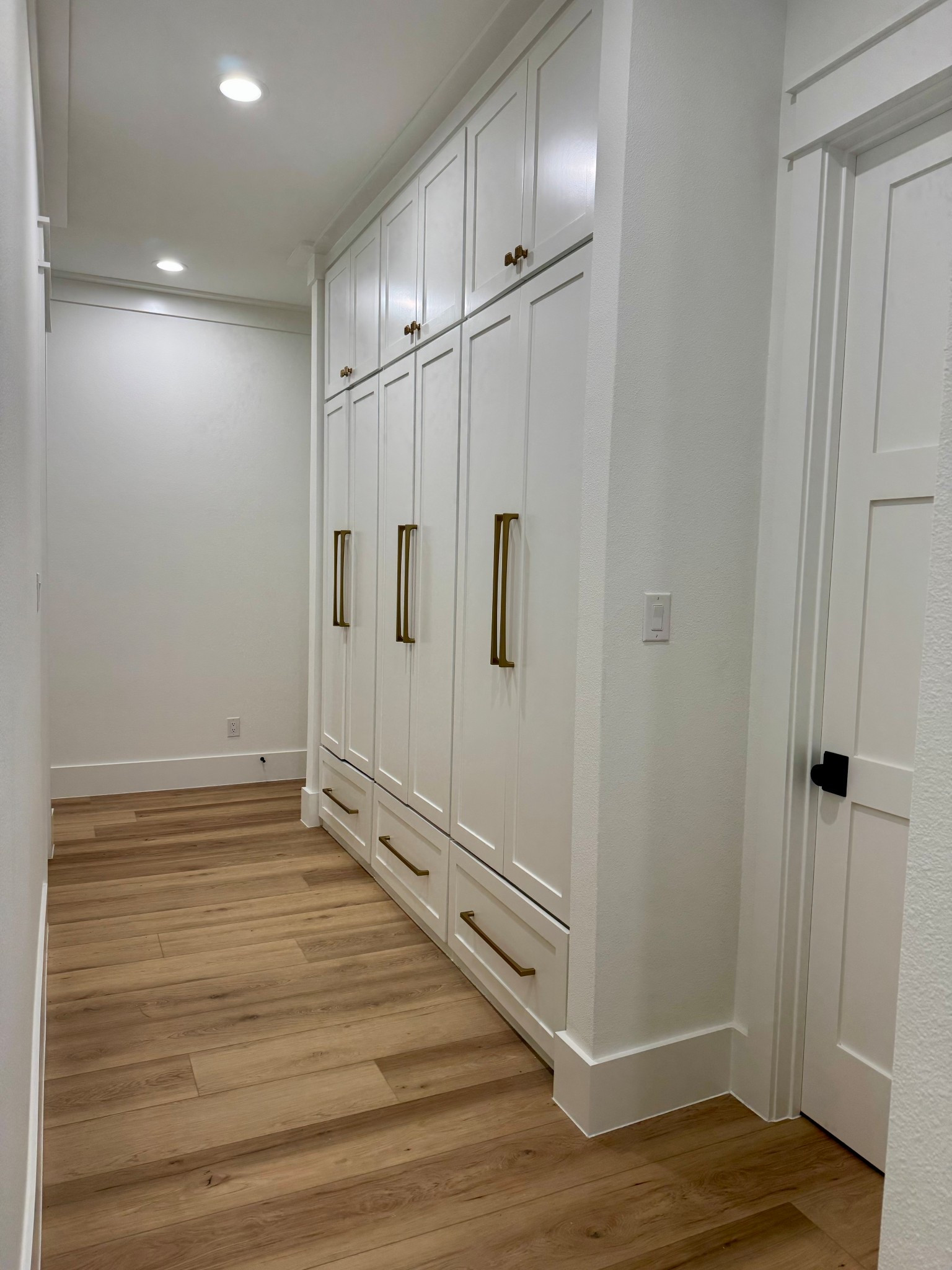 Mud Area. Love these Top Knob cabinet pulls that made this area look so much more grand and dramatic. 

#interiordesign #home #mudroom #topknobs #amazon #amazonhome

#LTKHome