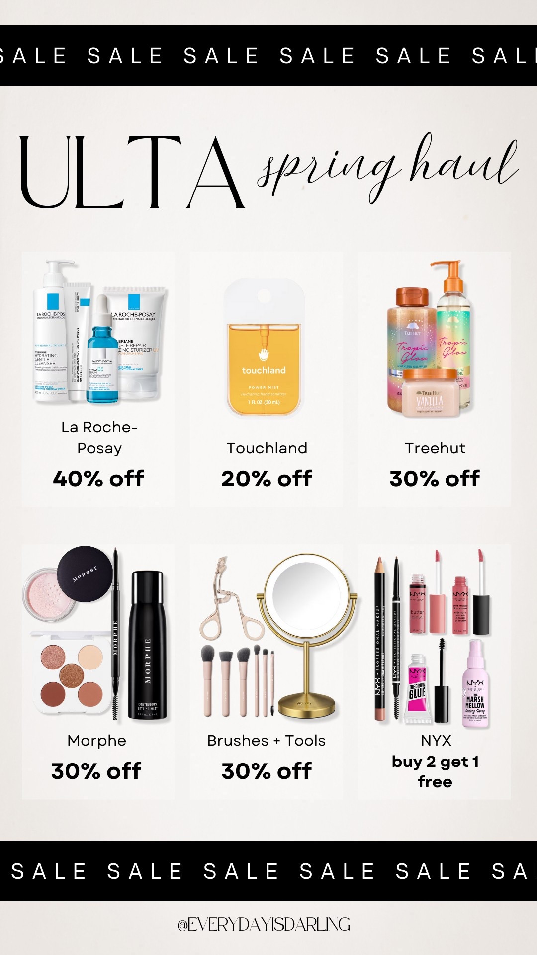 Ulta Spring Haul Deals 🤍✨💋
Now thru 04/05!

#LTKBeauty #LTKSaleAlert #LTKBump
