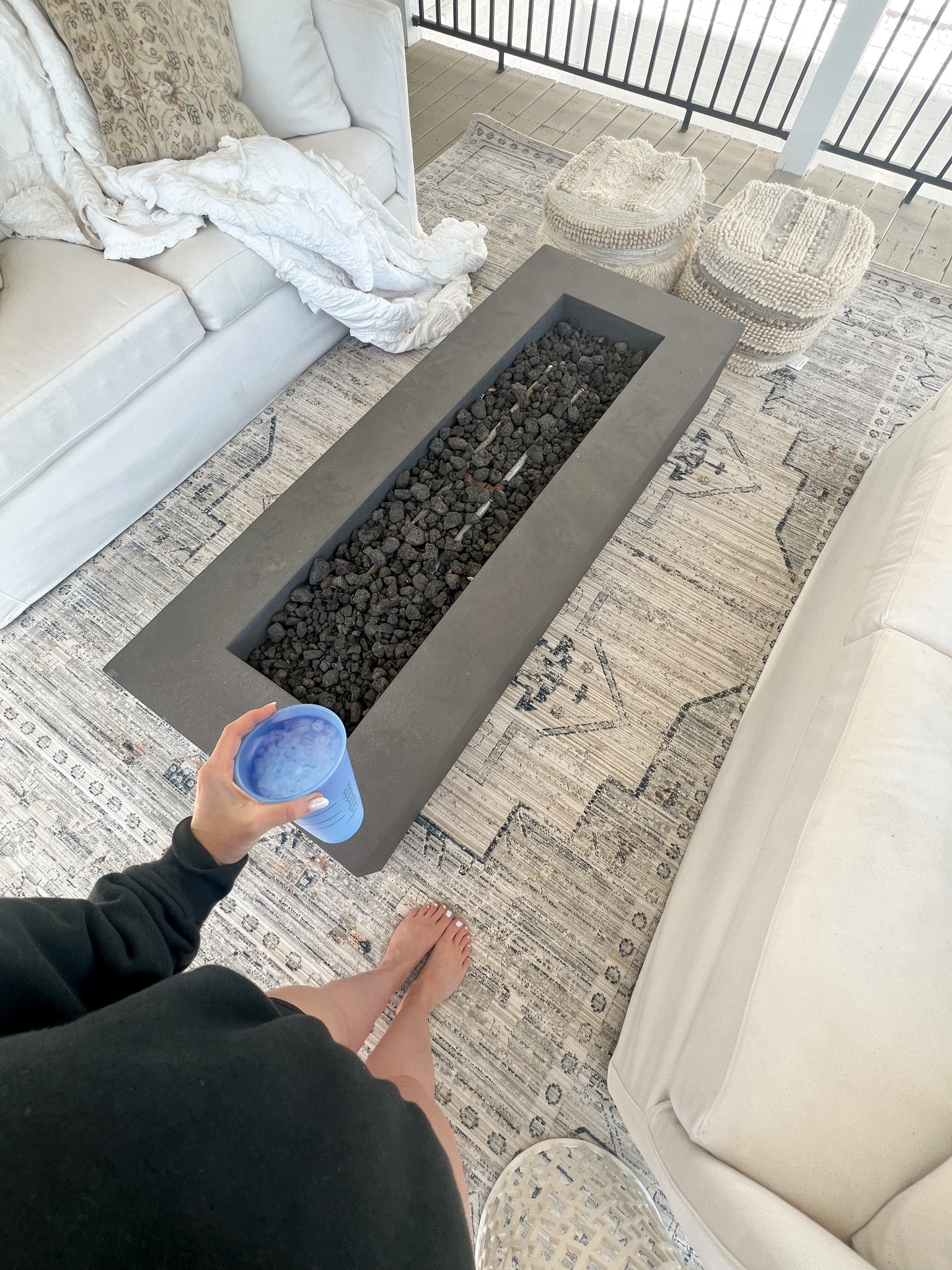 10/10 great rug for outdoor space. I got 9x12 and usually this rug is on sale! Also recommend a rug pad so it doesn’t slide outdoors. I highly recommend a larger size rug to compliment your furniture and space. It makes it look a lot nicer. Smaller rugs make rooms our outdoor spaces look smaller and no offense but just want to be honest with you! 
 
*follow @sarahelizabethray for more home decor and outfit ideas!* 

Rug tip outdoor rug diamond rug cozy vibes rugs cream 

#LTKstyletip #LTKsalealert #LTKhome