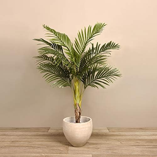 BLOOMR Potted Artificial Areca Palm Tree, Trendy Luxury Silk Fabric Green Decorative Indoor Faux ... | Amazon (US)