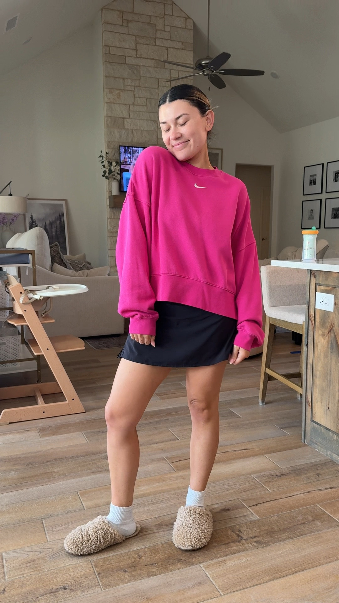 My at home uniform! #nike #uggslippers #tennisskirt

#LTKActive #LTKKids #LTKFindsUnder50