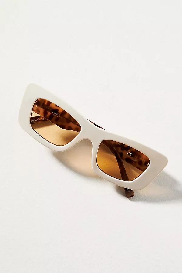 Otra Eyewear Zoe Sunglasses By Otra Eyewear in White | Anthropologie (US)