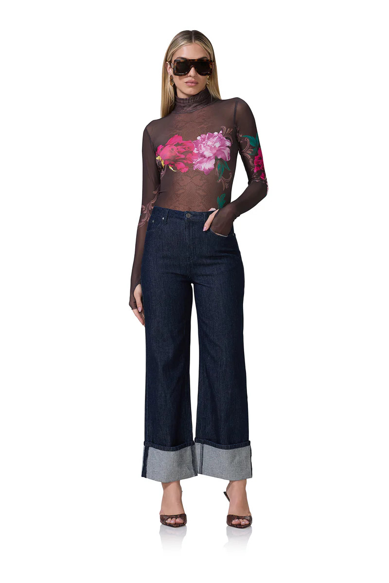 Zadie Top - Snake Floral | ShopAFRM