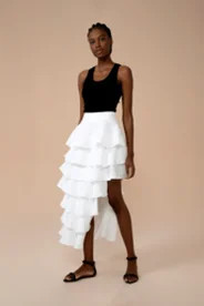 Saia Branca Carol Bassi camille | ZZ Mall (BR)