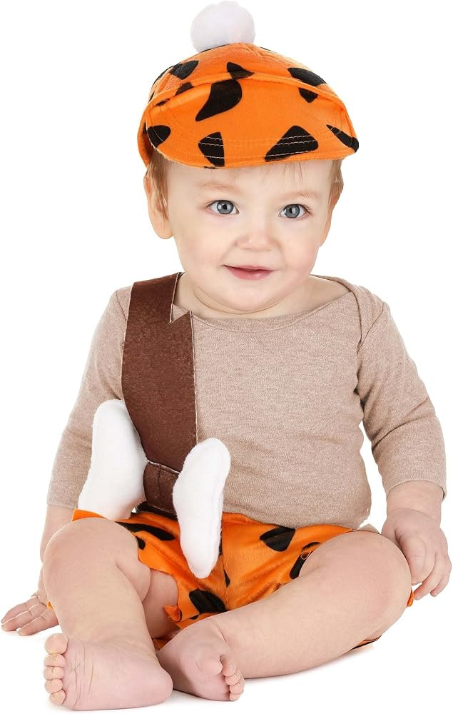 Flintstones BAMM-BAMM Rubble Costume for Infants, Flintstones Baby Caveman Outfit, Bedrock Cospla... | Amazon (US)