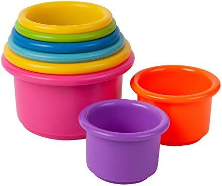 The First Years Stack up Cup Toys, Multi, 8 Count, Pack of 9 | Amazon (US)