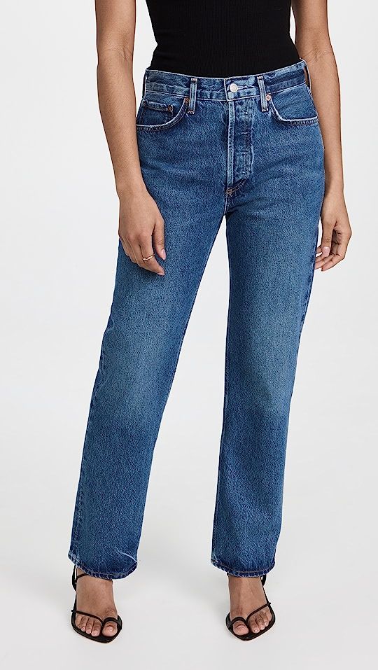 Lana: Mid Rise Vintage Straight Jeans | Shopbop