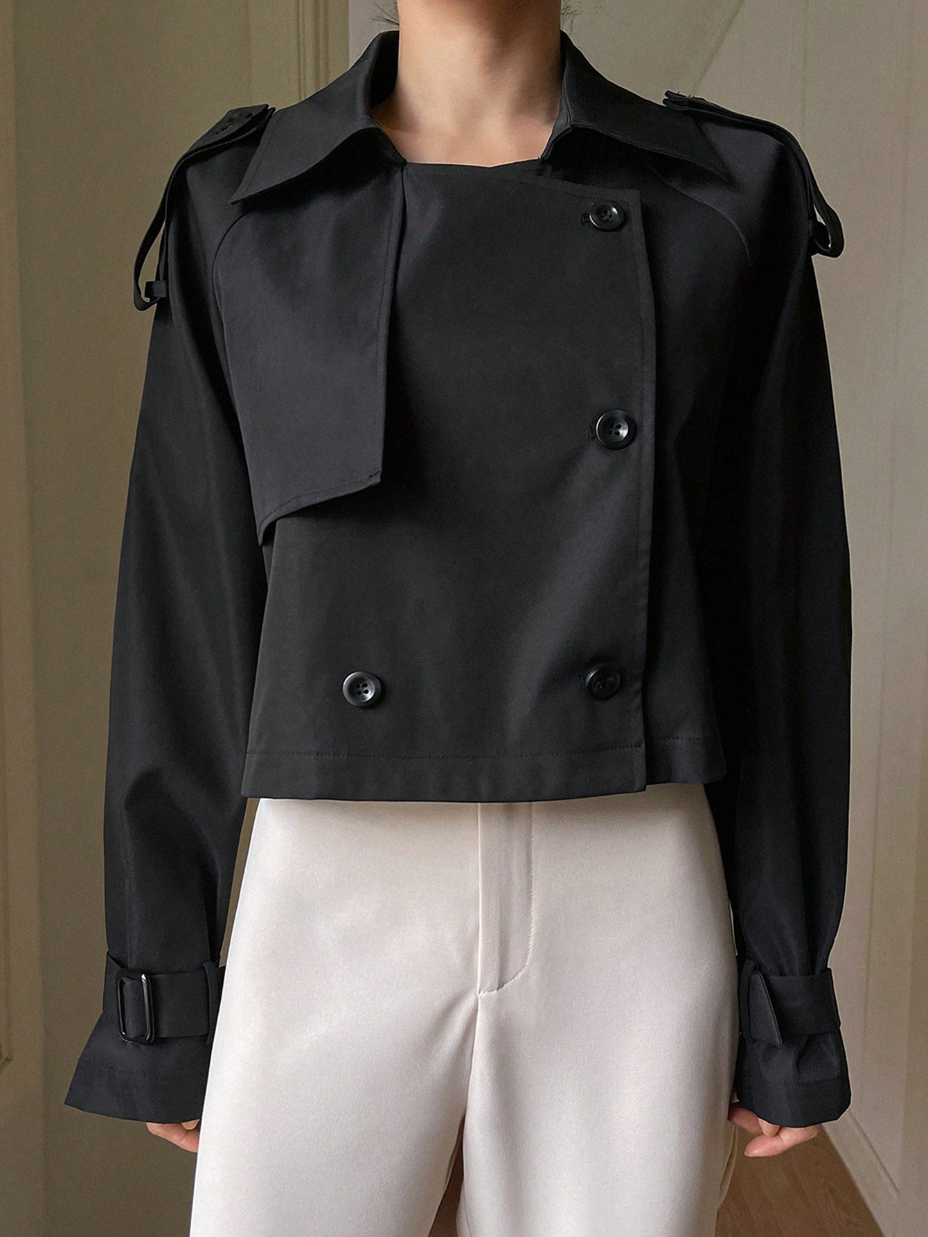 DAZY Autumn New Arrival Short Casual Ladies Windbreaker | SHEIN USA | SHEIN