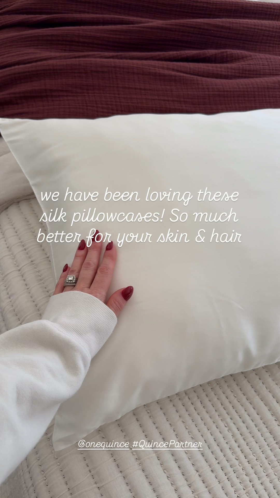 We have been loving these silk pillowcases from @onequince so much better for your skin & hair! #QuincePartner 

#LTKGiftGuide #LTKselfcare #LTKHoliday