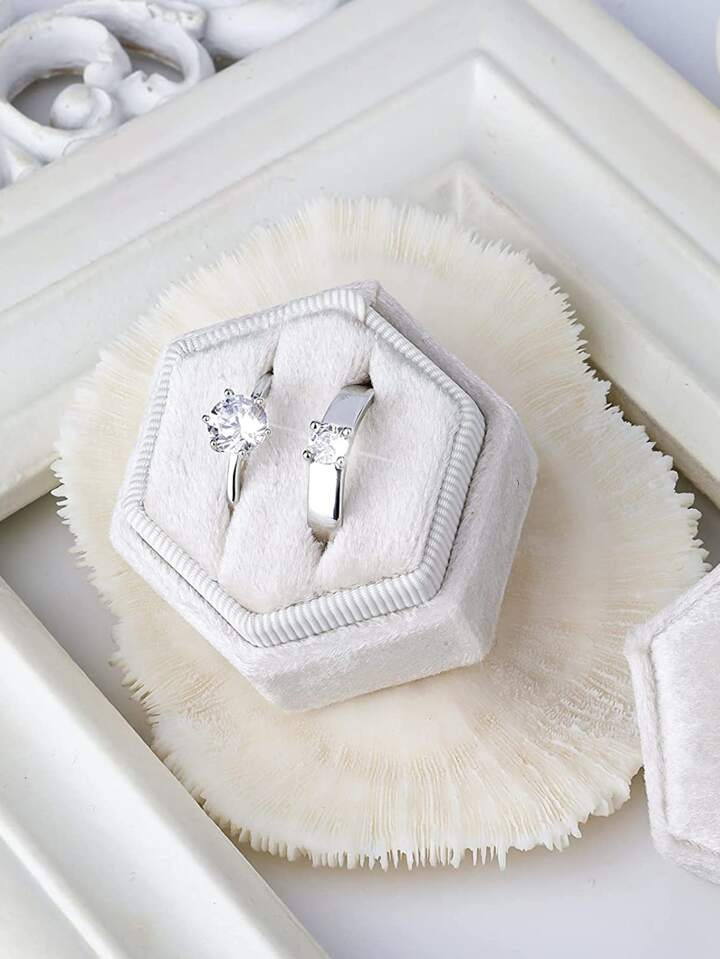 1pc Plain Ring Storage Box | SHEIN