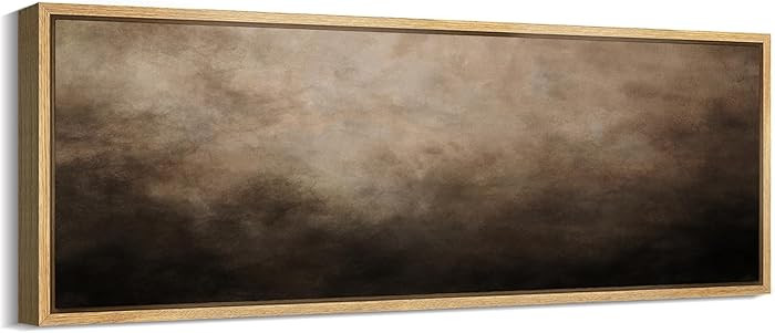 MUDECOR Large Framed Canvas Print Wall Art Moody Dark Gradient Abstract Modern Neutral Illustrati... | Amazon (US)