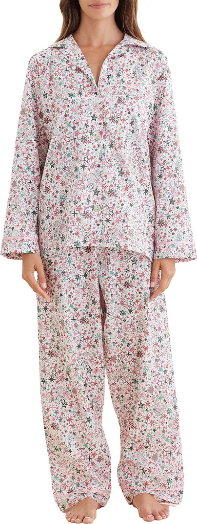 Christmas Stars Cotton Sateen Pajamas | Nordstrom