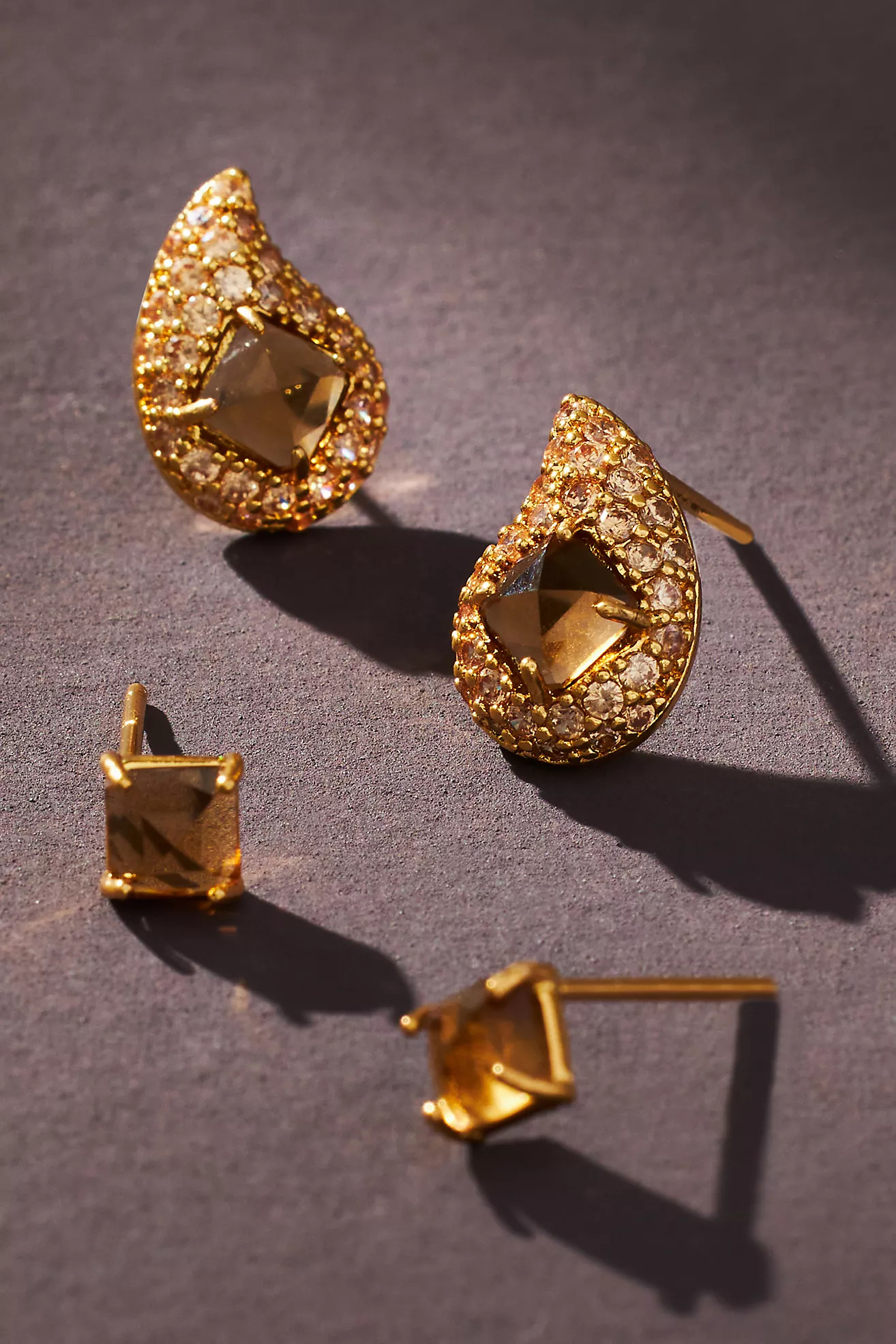 Festive Crystal Post Earrings, Set of 2 | Anthropologie (US)