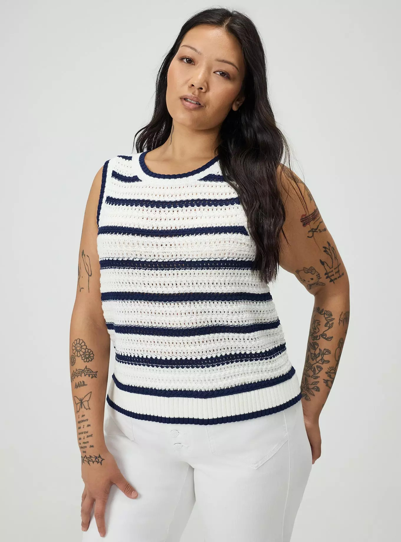 Cropped Open Stitch Tank | Torrid (US & Canada)