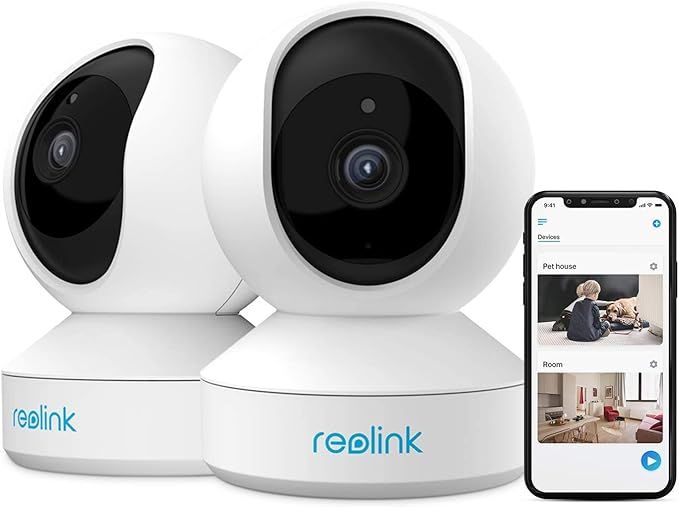 Home Security Camera System, Reolink 3MP HD Plug-in Indoor WiFi Camera, Pan Tilt Pet Camera, Baby... | Amazon (US)