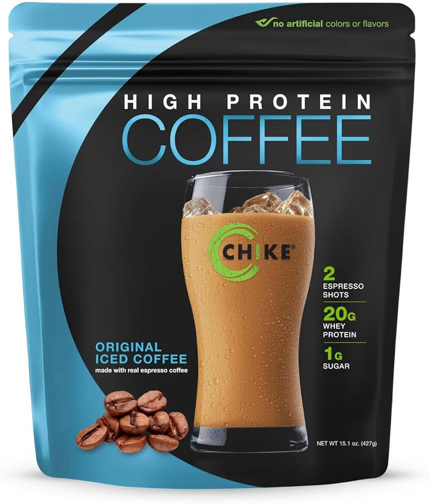 Chike Original High Protein Iced Coffee, 20 G Protein, 2 Shots Espresso, 1 G Sugar, Keto Friendly... | Amazon (US)