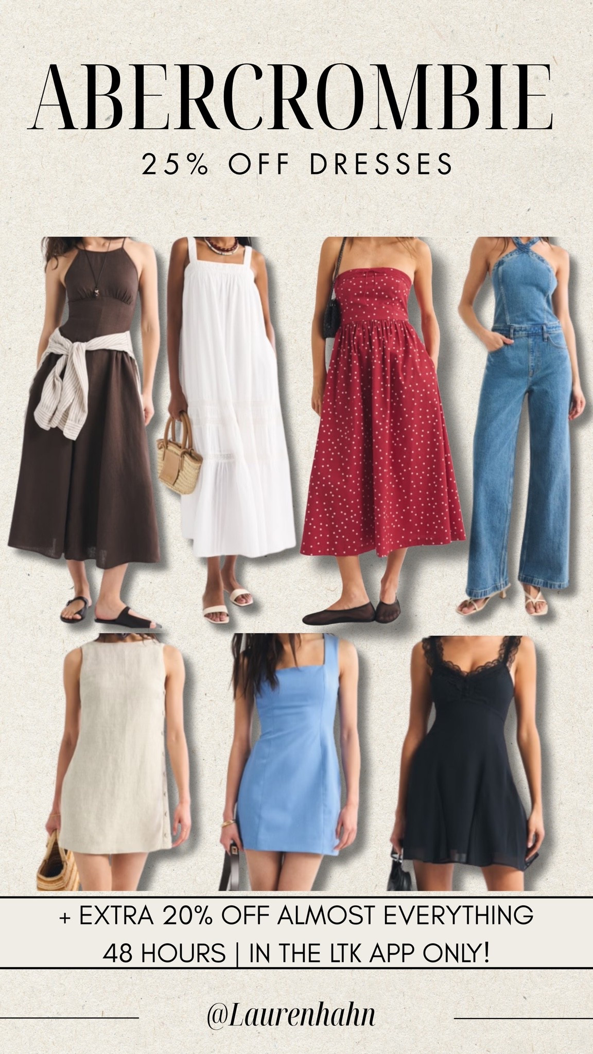 25% off new dresses at @abercrombie + 20% off through the LTK App!!

#LTKxAbercrombie #LTKootd #LTKSeasonal