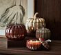 Handcrafted Pumpkin Lidded Recycled Glass Candles - Harvest Spice | Pottery Barn (US)