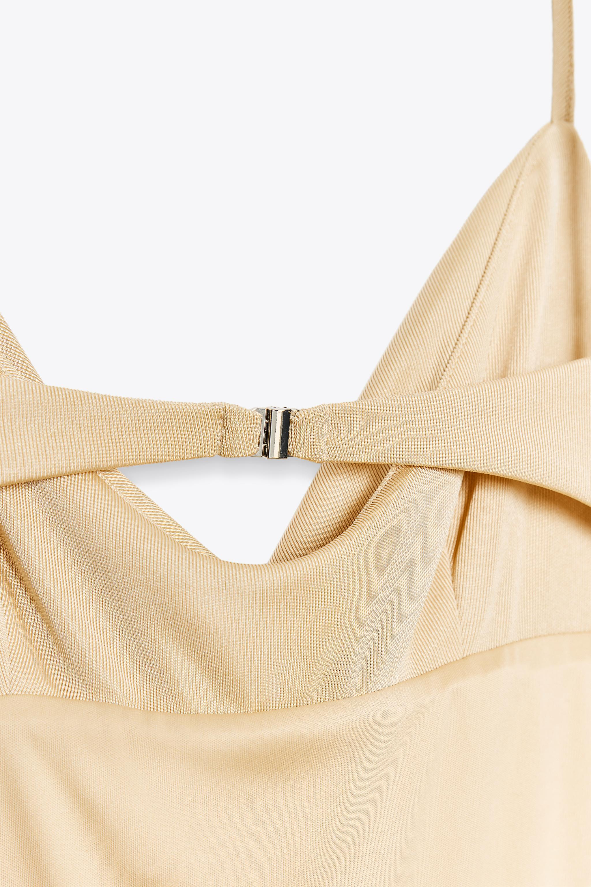 LONG DRESS WITH DRAPED BACK | Zara UK