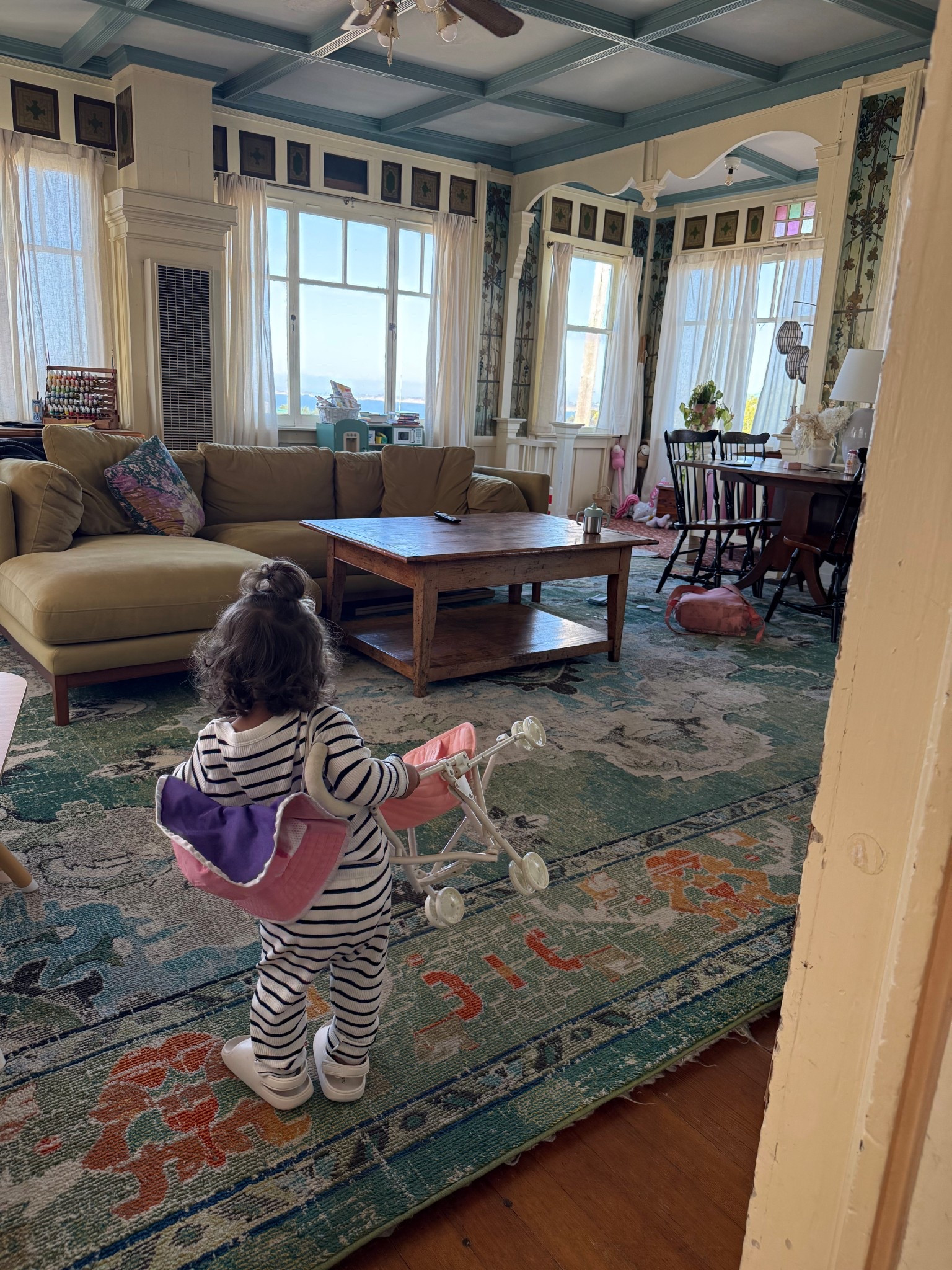 We’ve had this rug about 3 years now and it was definitely the right choice! Hides stains well and comes in tons of sizes. We have the largest size it comes in. Also still loving our Castlery sectional 

#LTKHome