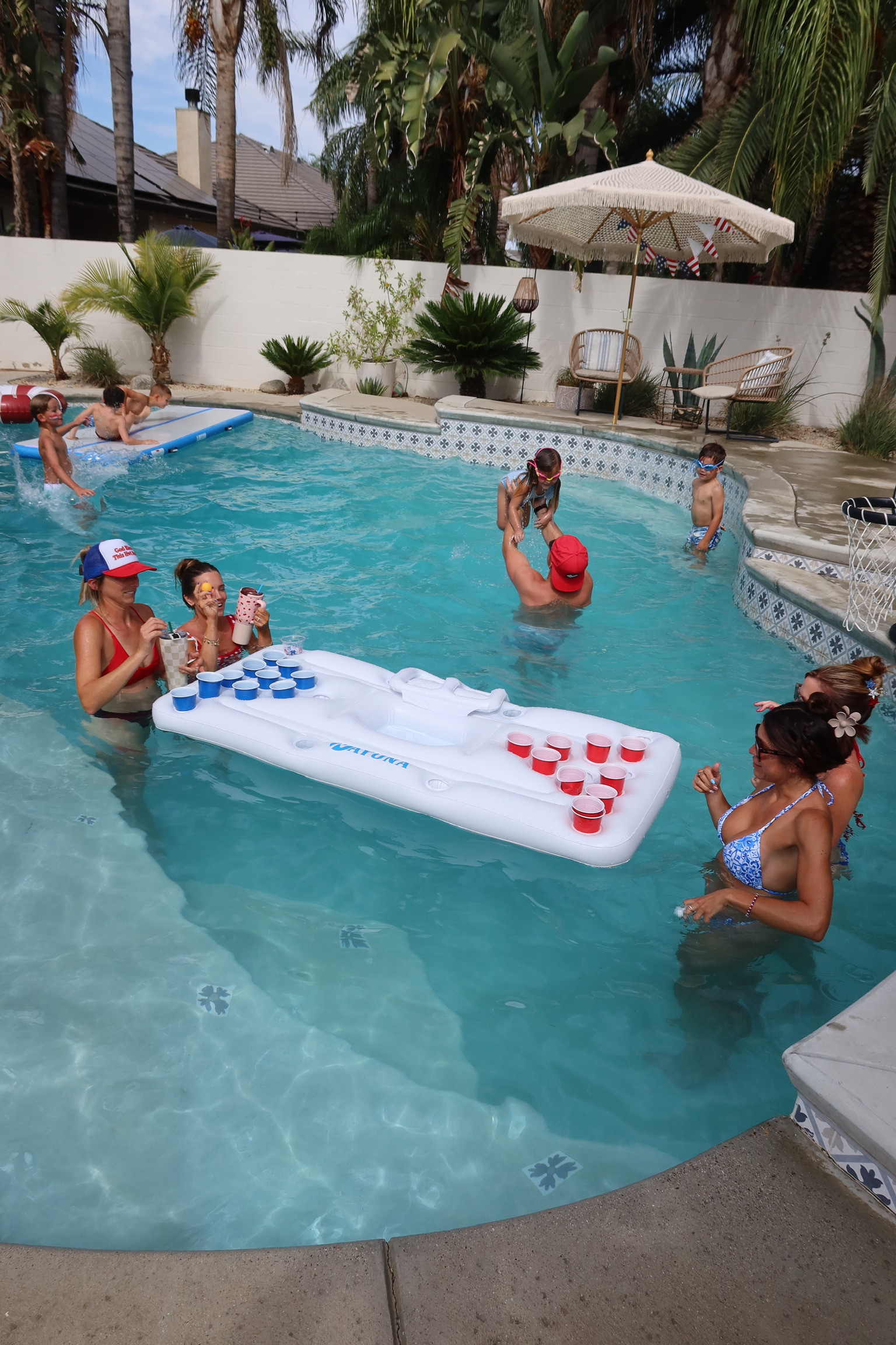 This floating pong game from Amazon was such a hit at our 4th of July party!

pool games, summer activities, swim, party supplies, family fun, amazon finds, britt horton 

 #LTKSeasonal #LTKSwim