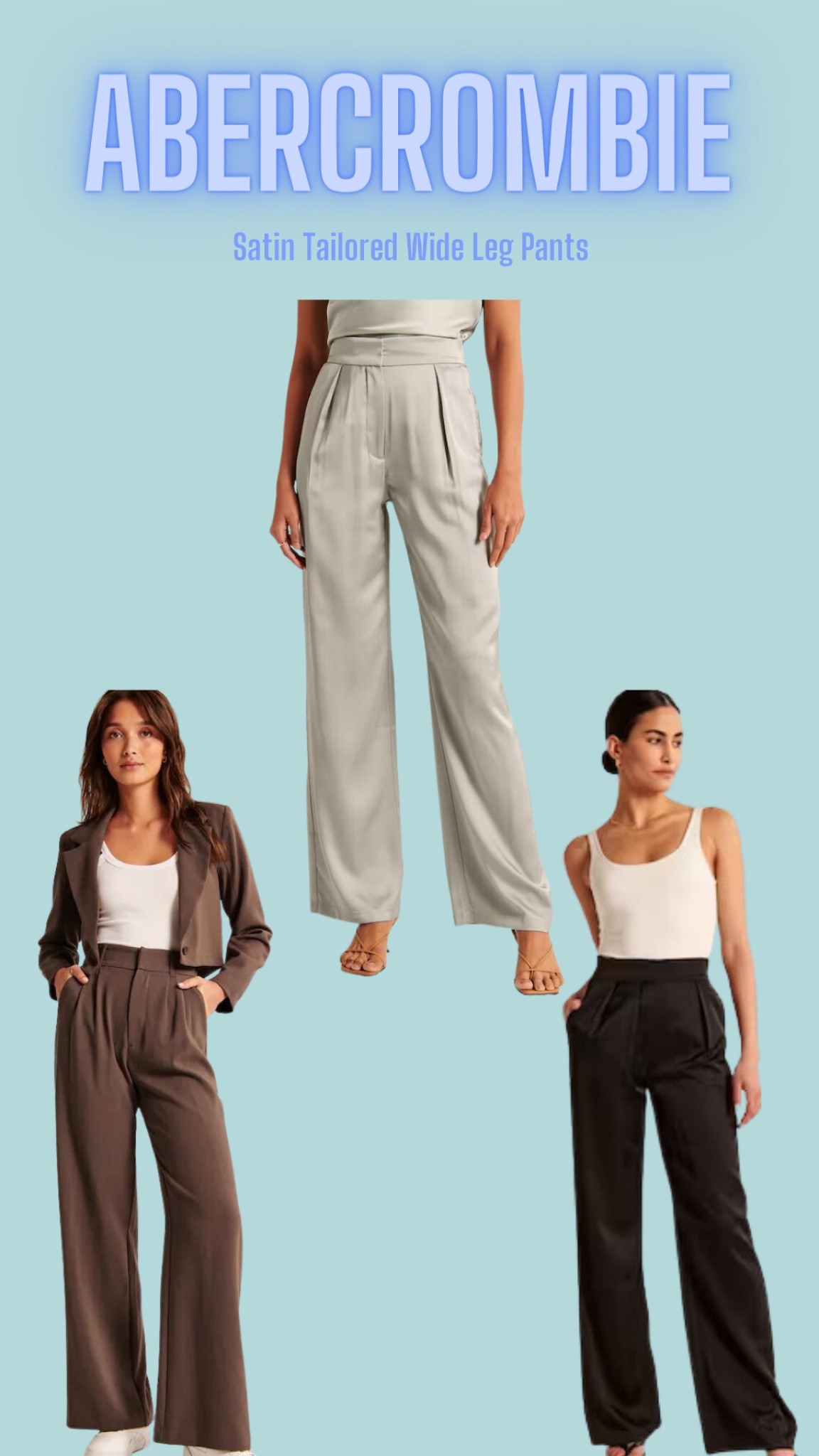 Love these basics for work pants and they are on sale! Abercrombie also has aton of sizes which I love! 🖤🩶🤍

#LTKFind #LTKstyletip #LTKworkwear