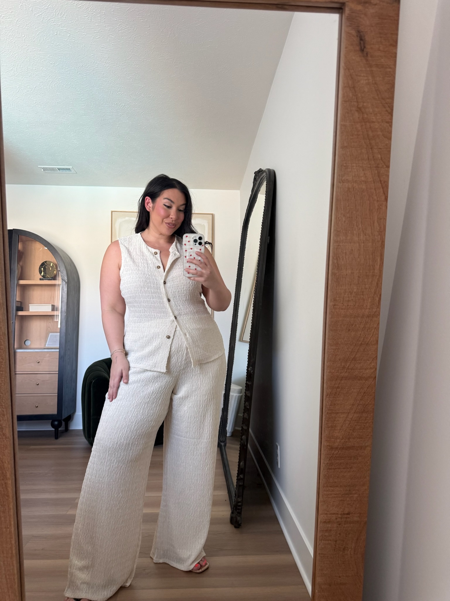 Midsize spring outfit! Size XL 
-
-
-
Midsize Spring outfit inspo, curvy denim, jeans outfit, express denim, matching set