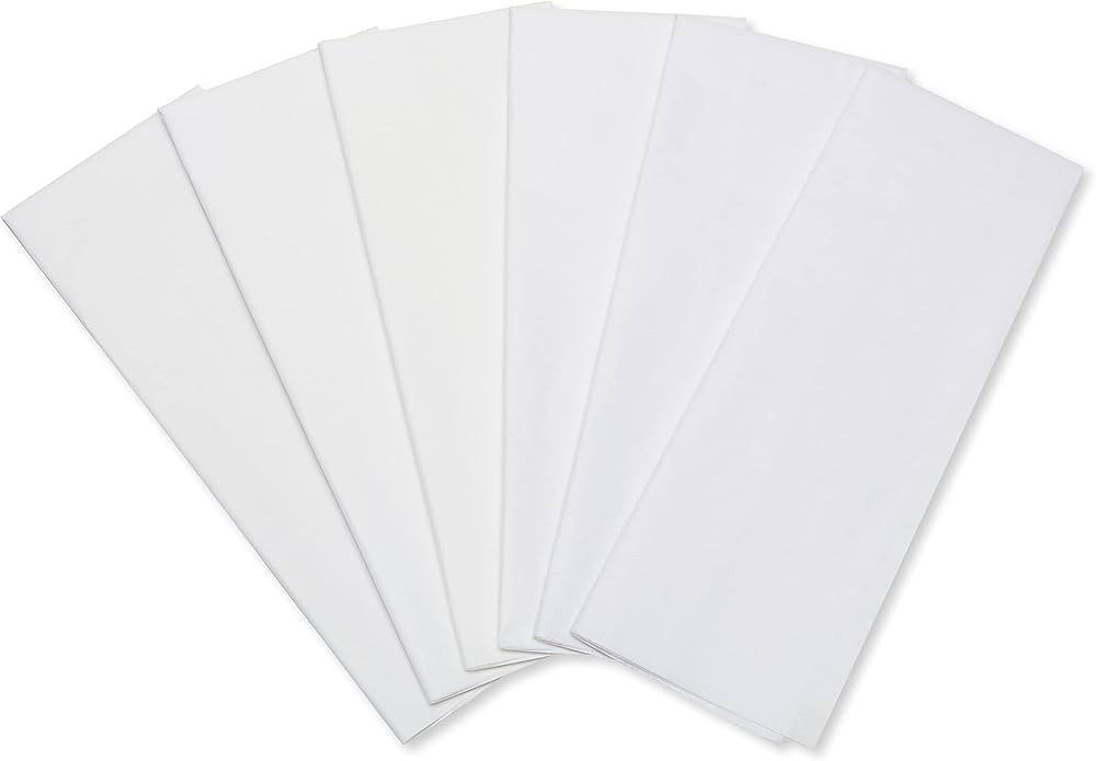 American Greetings 50 Sheets 20 in. x 20 in. White Tissue Paper for Christmas, Hanukkah, Holidays... | Amazon (US)