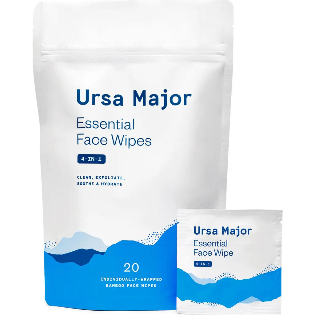 Ursa Major 4-in-1 Essential Face Wipes in None at Nordstrom, Size 20 Count | Nordstrom