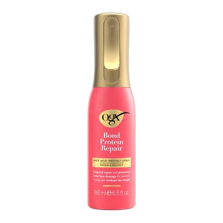 OGX Bond Protein Repair 450°F Heat Protect Spray, 6.5 Fl oz | Walmart (US)