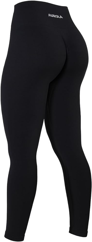 AUROLA Power Workout Leggings for Women Tummy Control Squat Proof Ribbed Thick Seamless Scrunch A... | Amazon (US)