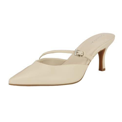Calvin Klein Women's Jansy Heeled Sandal, Light Natural 111, 9.5 | Amazon (US)