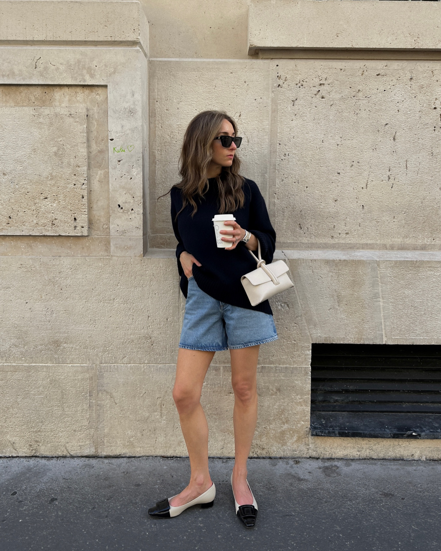 Casual Sunday. Bracelet is the Tiffany Bone Cuff, and shoes are Mannina (small shop in Florence that you can find on IG). 