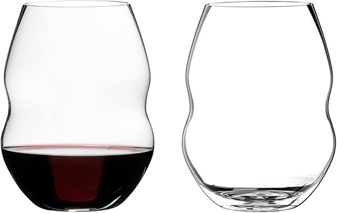 Riedel Swirl Red Wine Glasses, Set of 2 | Amazon (US)
